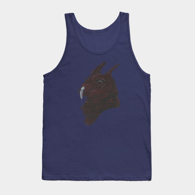 Red Owl Tank Top by iethun